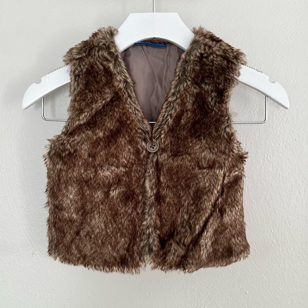Miniville faux fur vest sz: 3T